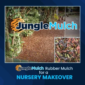 JungleMulch Rubber Mulch for a Nursery Makeover