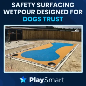 Safety Surfacing Poured Design for Dogs Trust