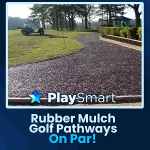 Rubber Mulch Golf Pathways on Par