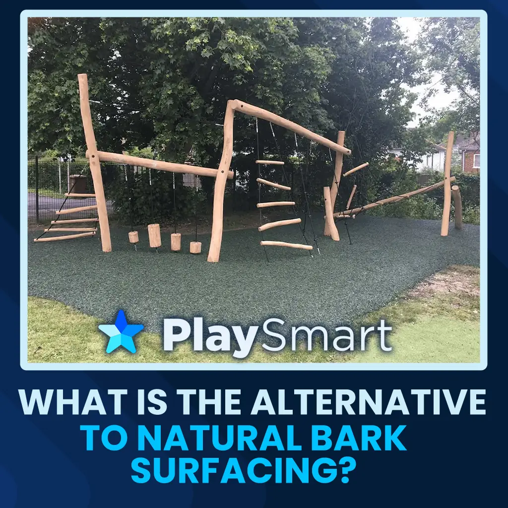 What is the alternative to natural bark surfacing?