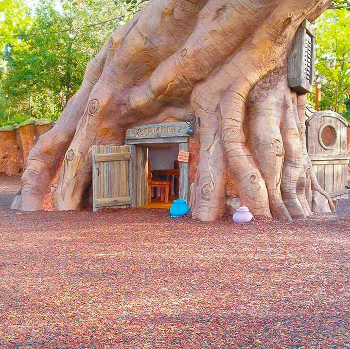 JungleMulch at base of large tree play structure