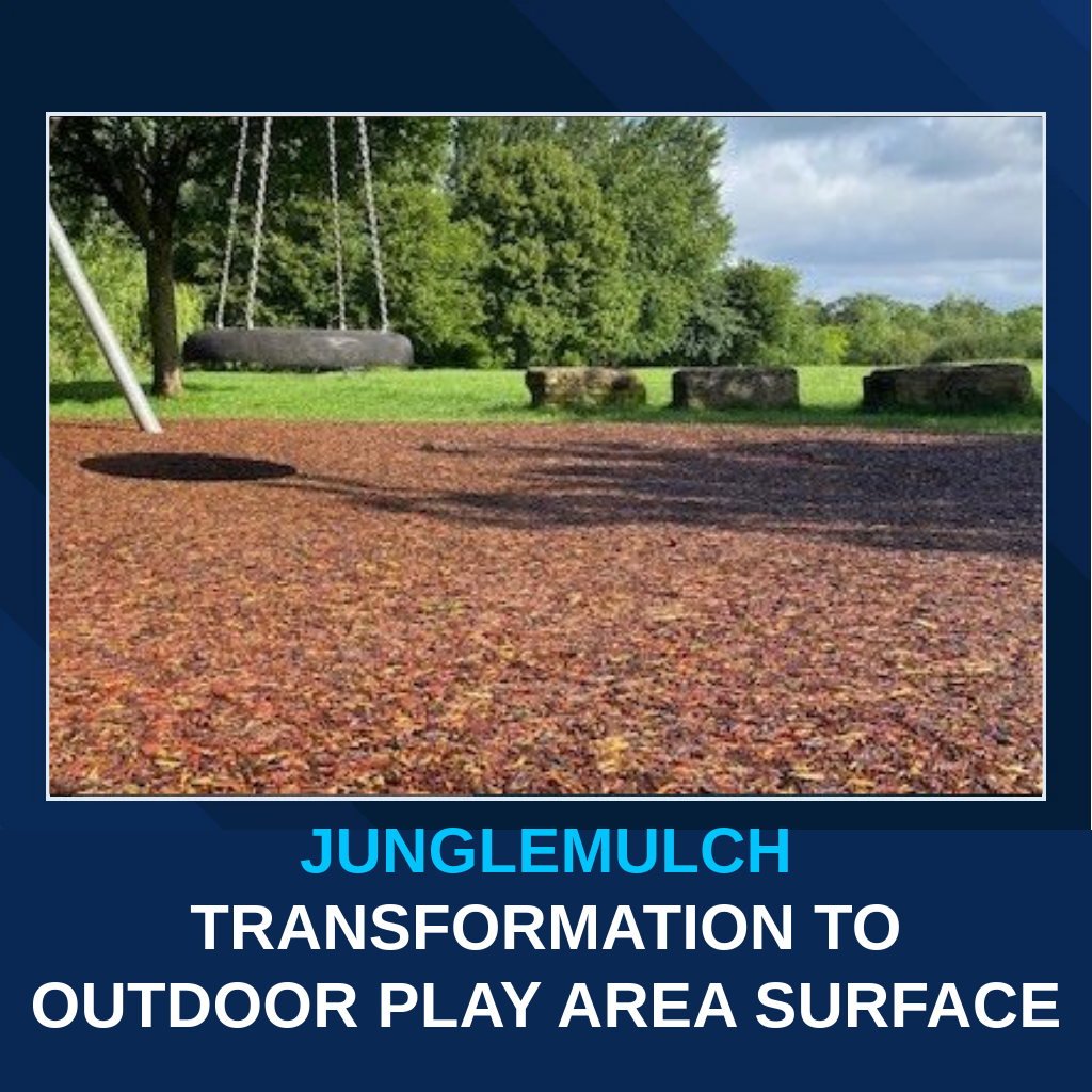 JungleMulch Transformation to Outdoor Play Area Surface. Click Here to Read On