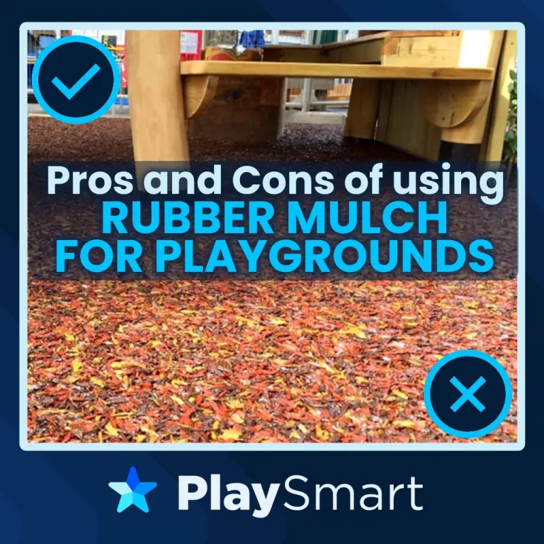 Pros and cons of using rubber mulch for playgrounds