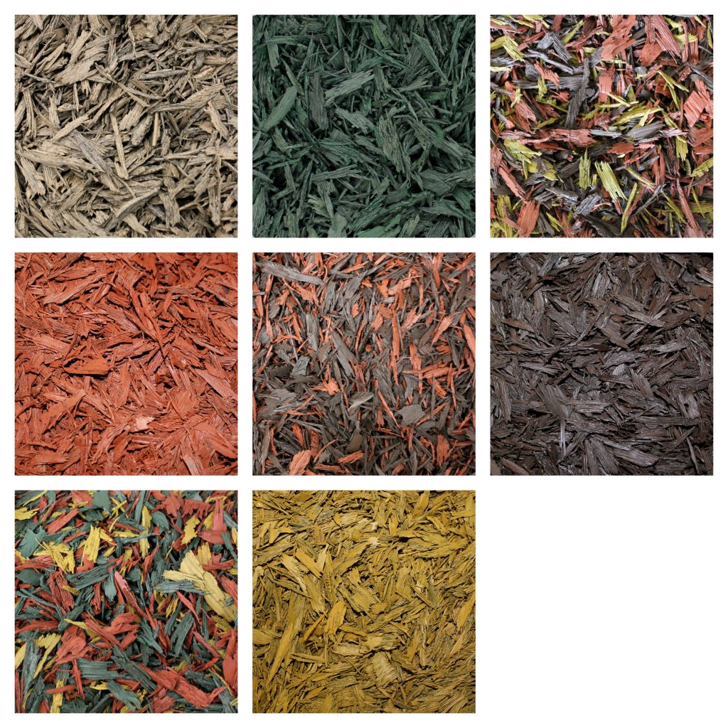 JungleMulch, the perfect all weather surface, comes in a variety of natural and vibrant colours