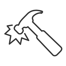 Impact hammer icon