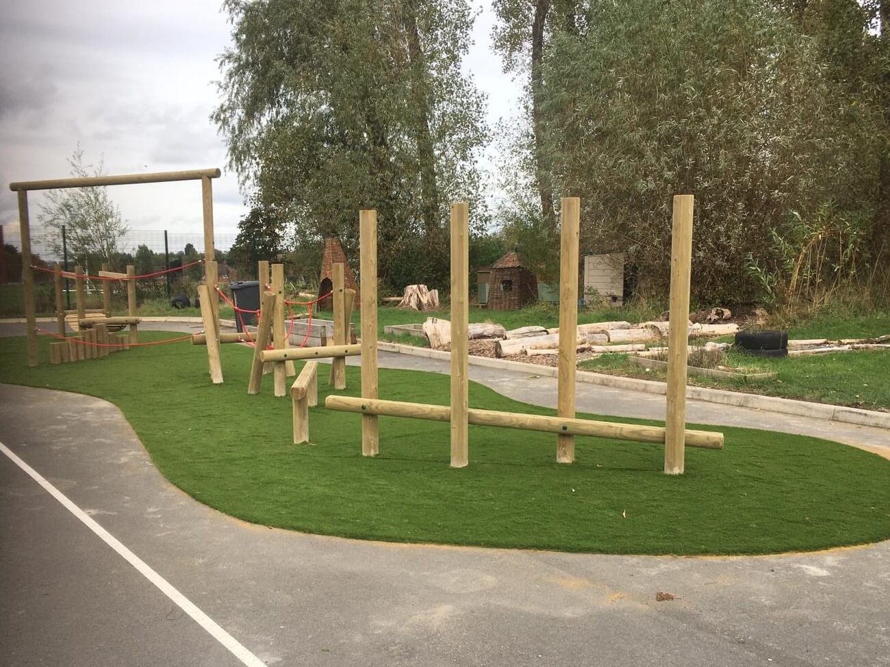 artificial grassed play area