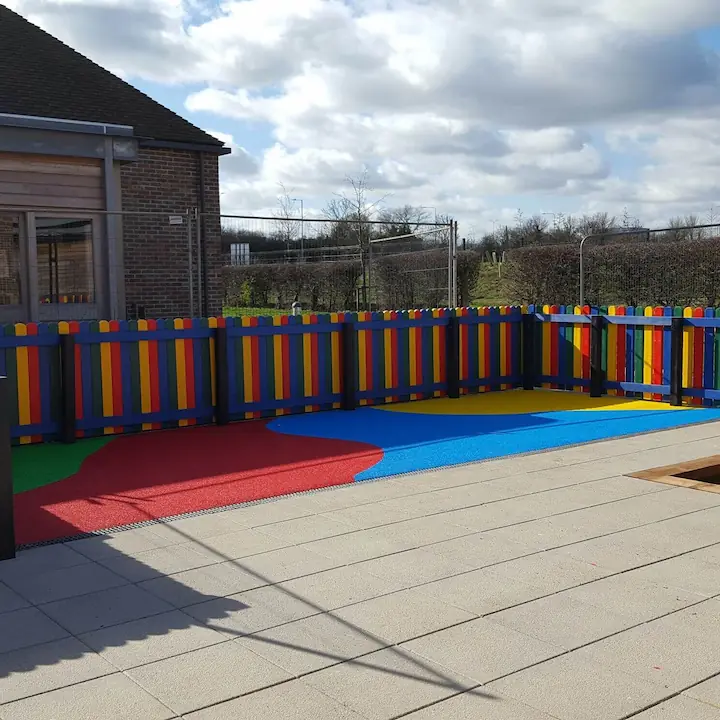 Primary colour vivid playground surfacing