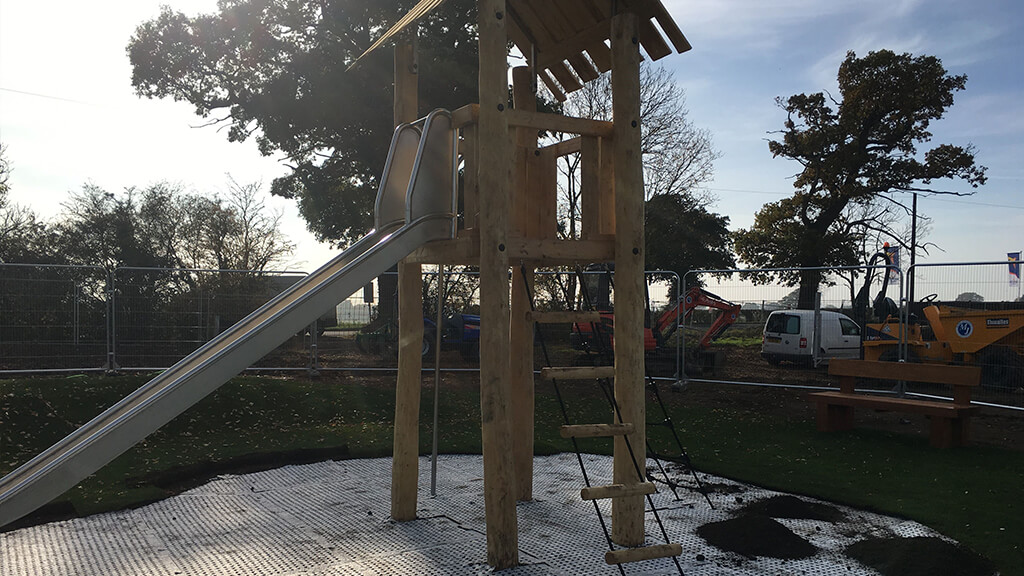 playground safety surfacing installed