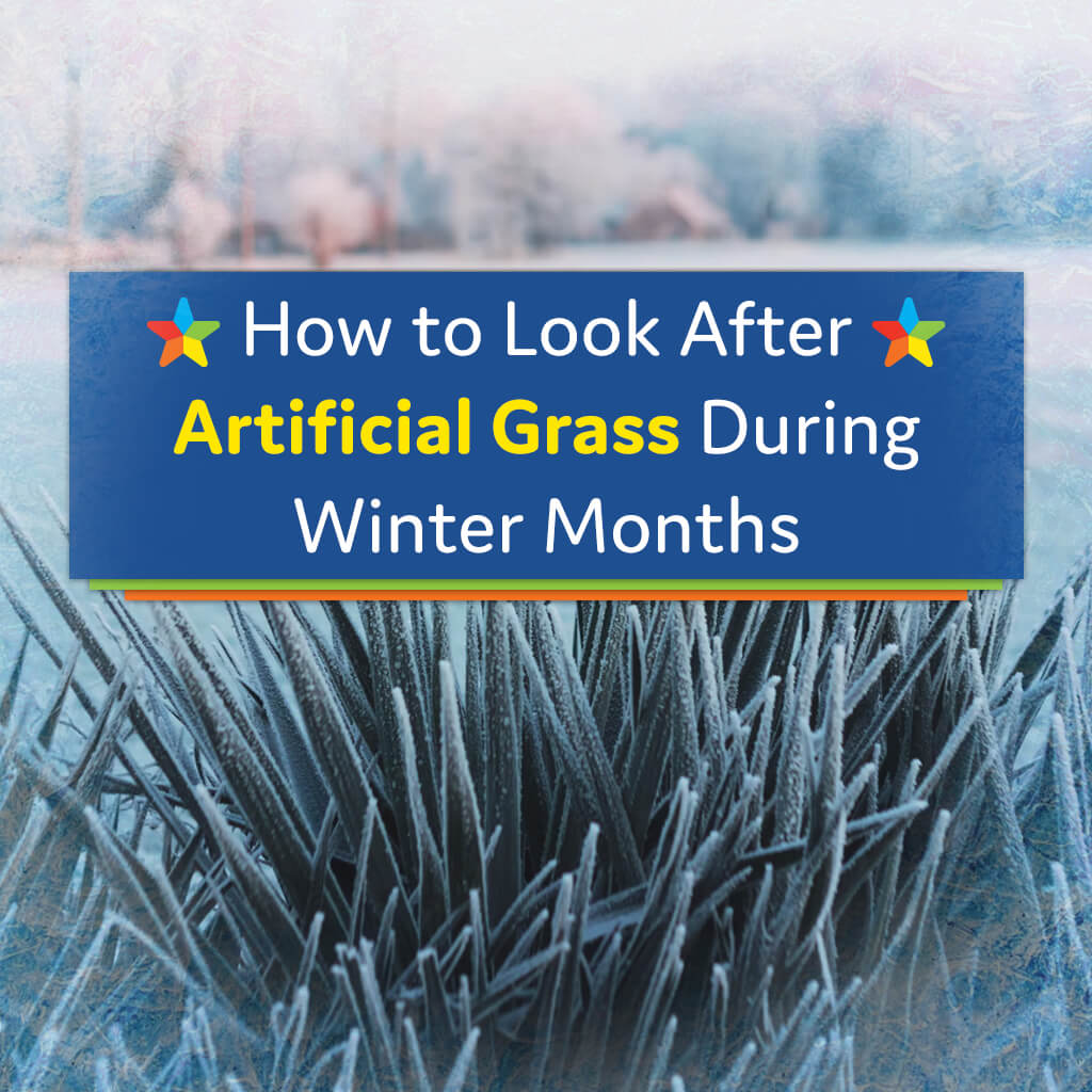 artificial grass during winter