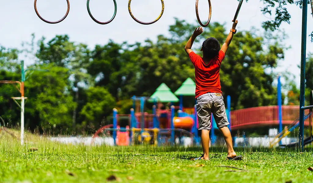 child in a park