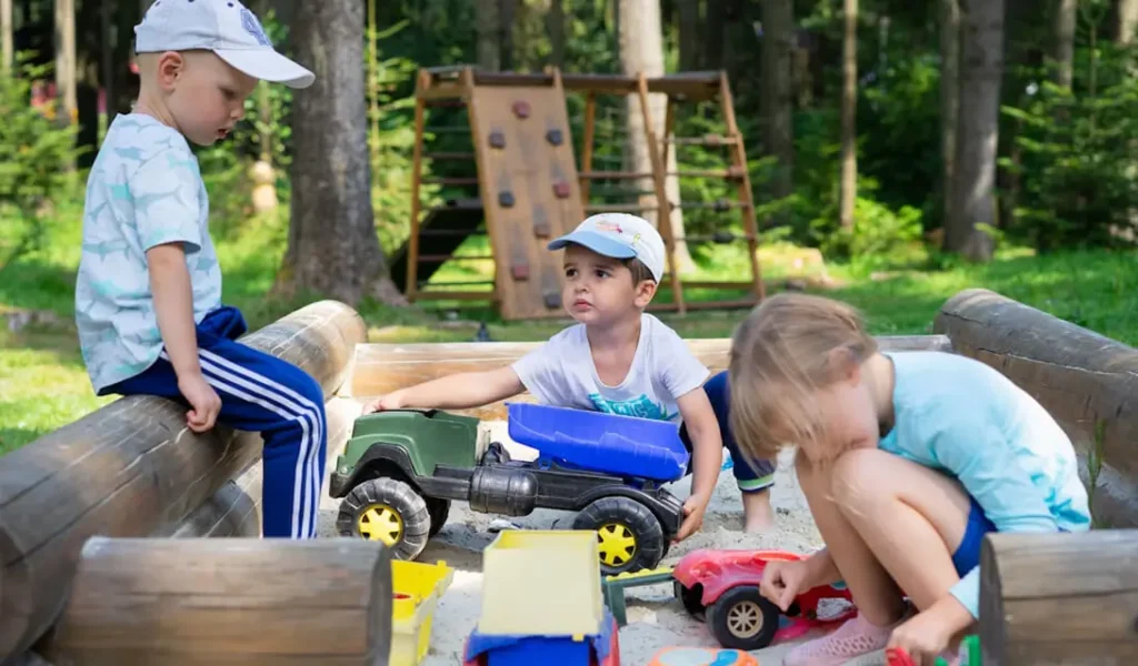 children playing outdoors