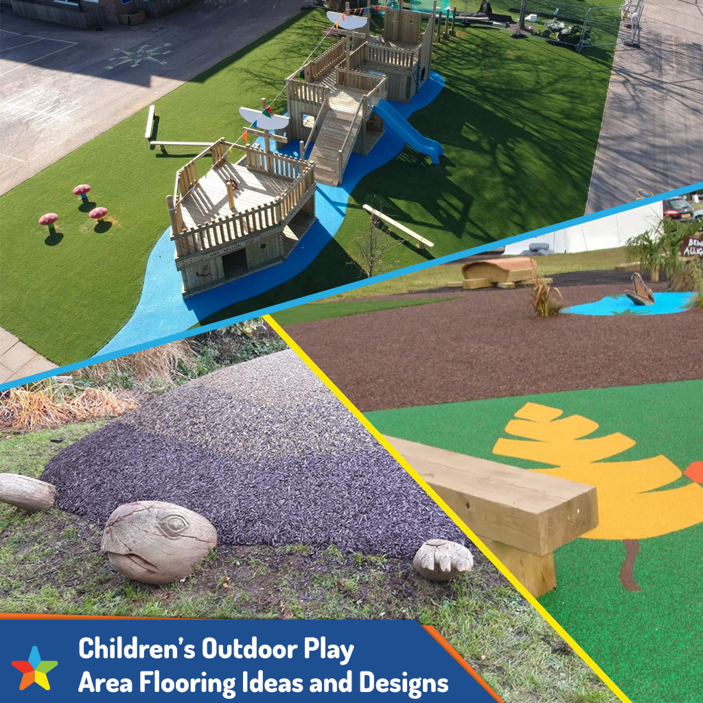 Children’s Outdoor Play Area Flooring Ideas and Designs