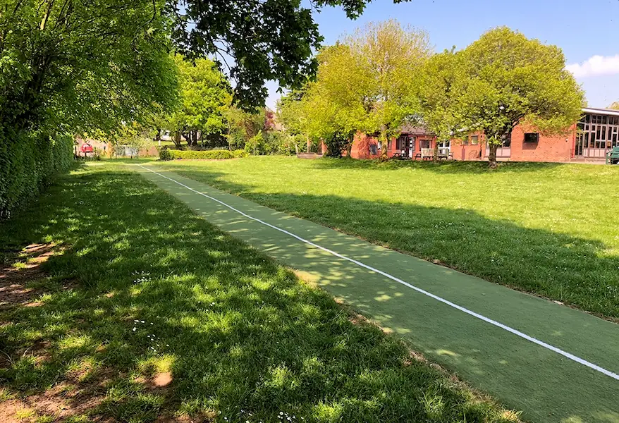 running track in field