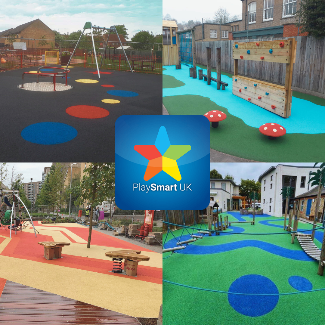 Examples of playground surfaces quoted and installed by PlaySmart