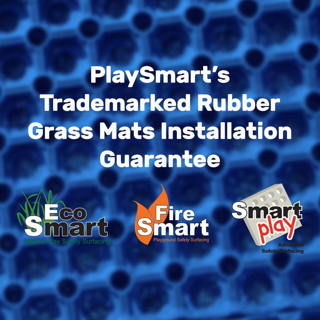Thumbnail: PlaySmart's Trademarked Rubber Grass Mats Installation Guarantee