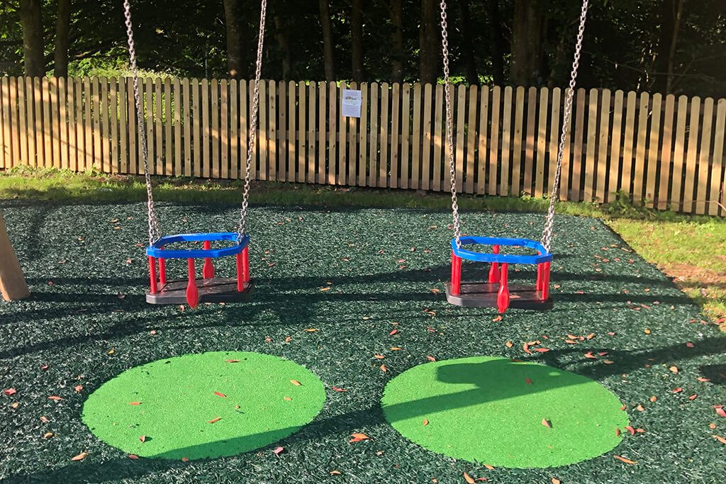 EDPM Wear Pad under double swing at Camberwell Green Play Area, London