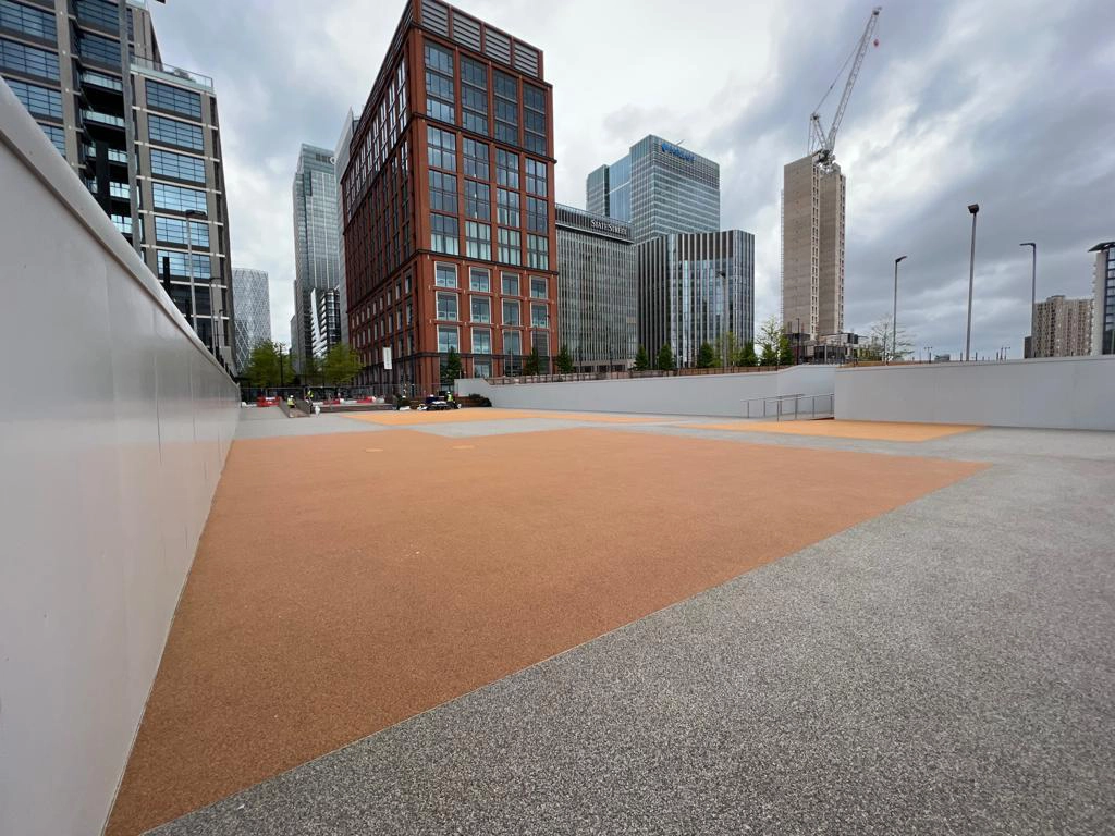 Corkeen design and installation by PlaySmart in Canary Wharf, London