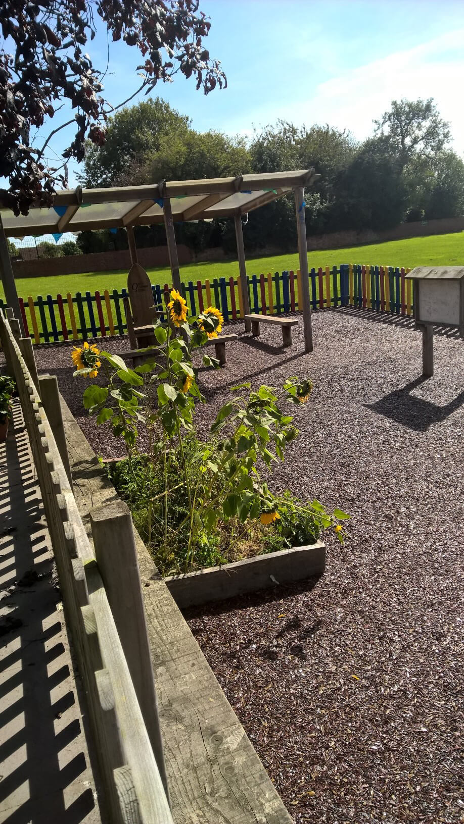 Refurbished Rubber mulch playground surface in Spring