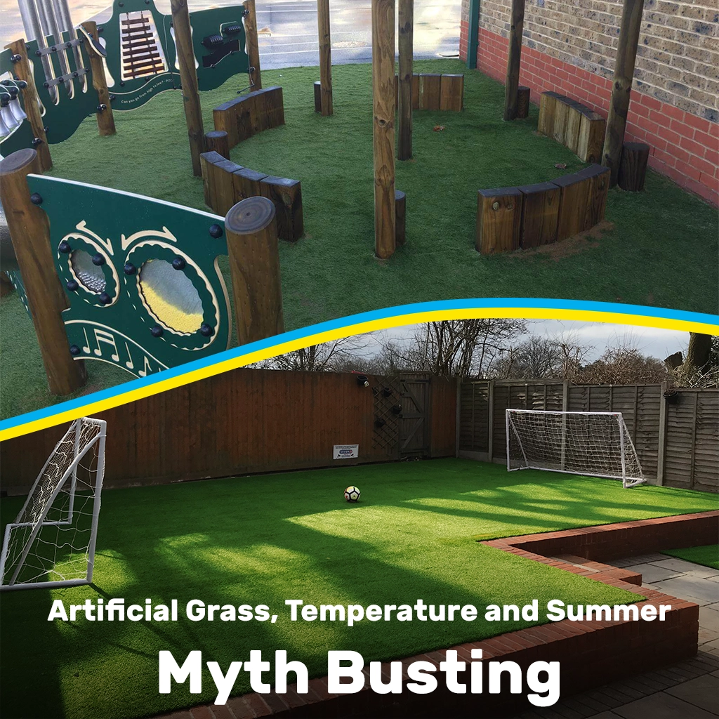 Blog Thumbnail: Artificial Grass, Temperature and Summer MythBusting