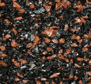 Red aggregate SmartPave paving material sample