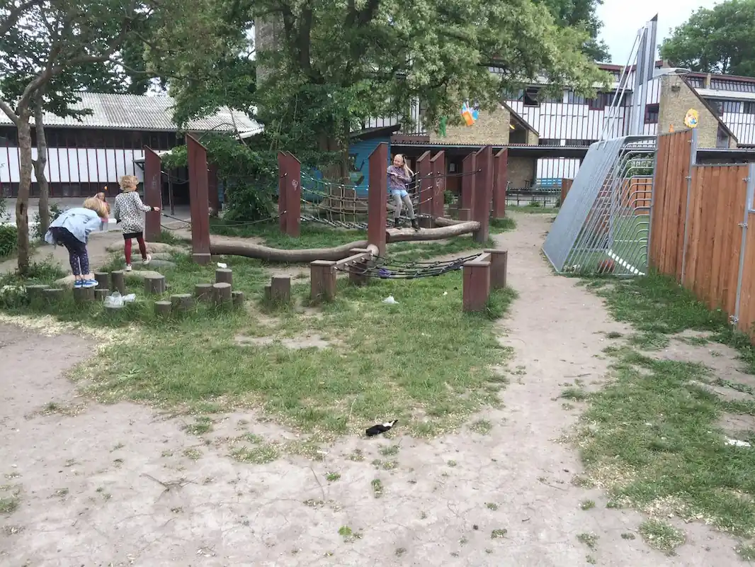 Before Image of a Case Study for HybridSmart Grass in a Playground