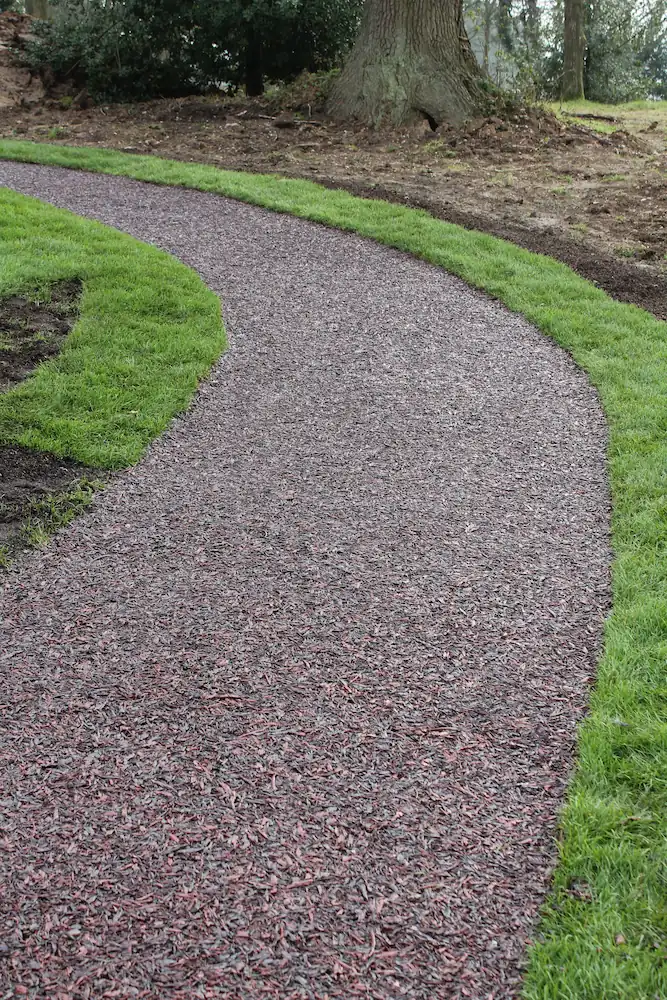 A JungleMulch loose fill path.