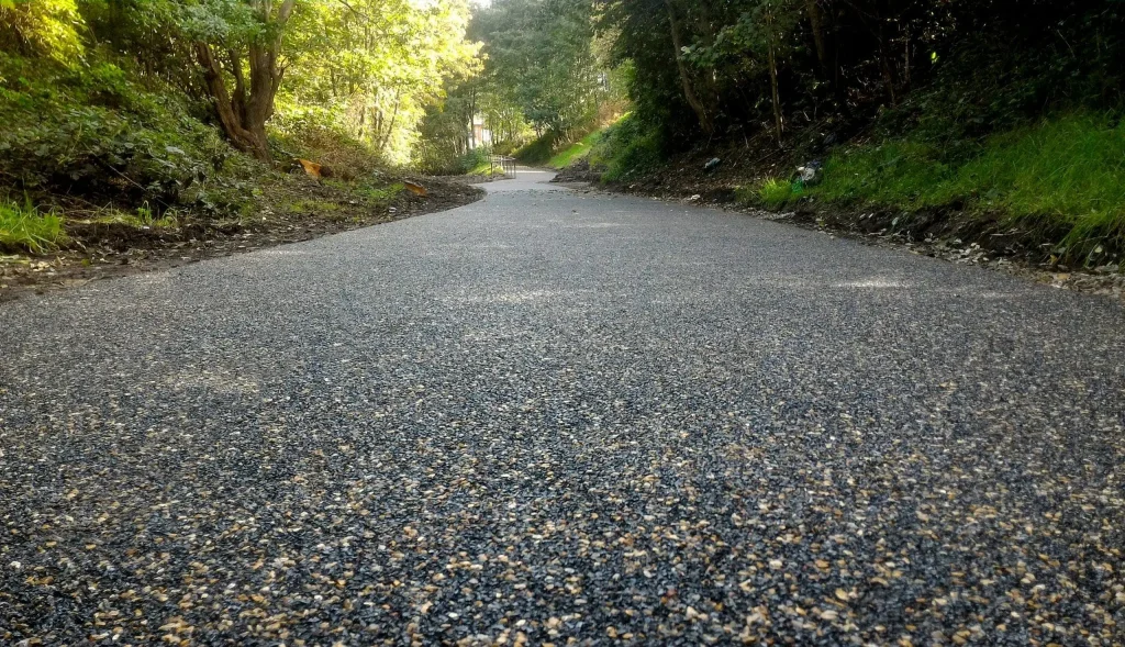 SmartPave aggregate pathway installation as a pathway at Linnyshaw Loop in Manchester