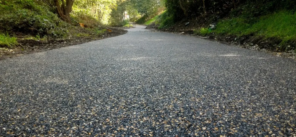 SmartPave aggregate pathway installation as a pathway at Linnyshaw Loop in Manchester
