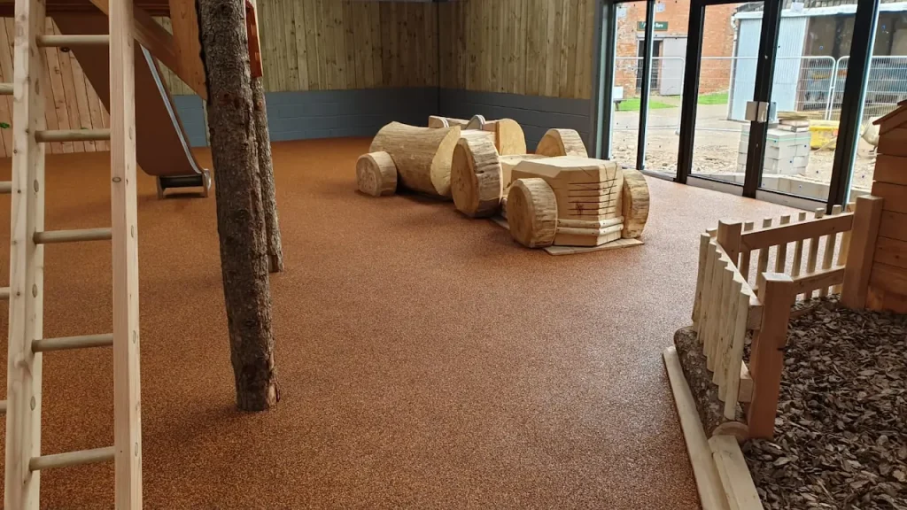 Indoor Wet Pour installation at Umberslade Farm Park