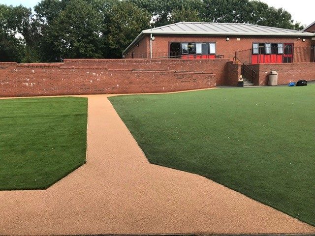 Cork Flooring pathway