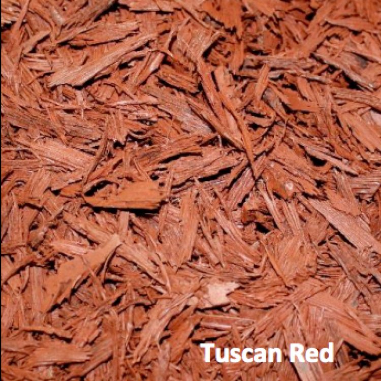 Tuscan Red Variation of Jungle Mulch Rubber Mulch