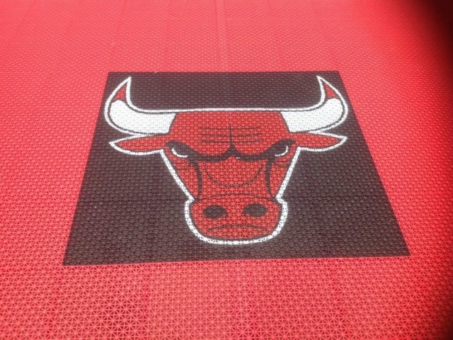 FlexCourt Bull Logo for sports court markings