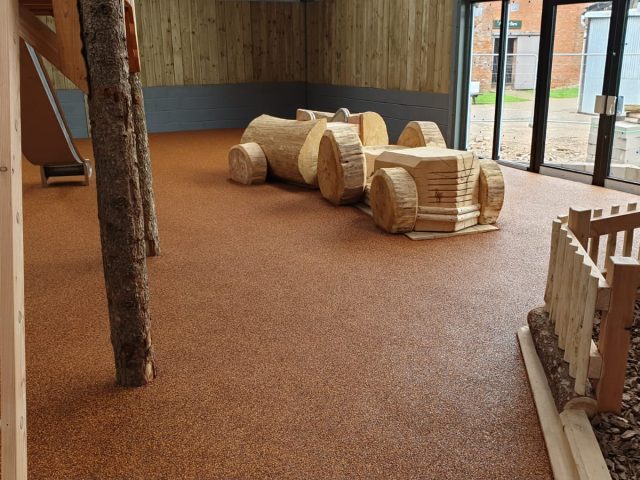 Indoor playground flooring