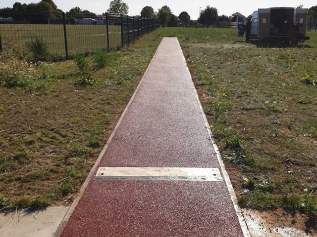 Rubber Mulch Running Track