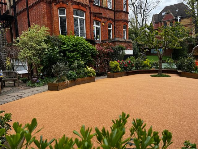 Corkeen installation in an open garden