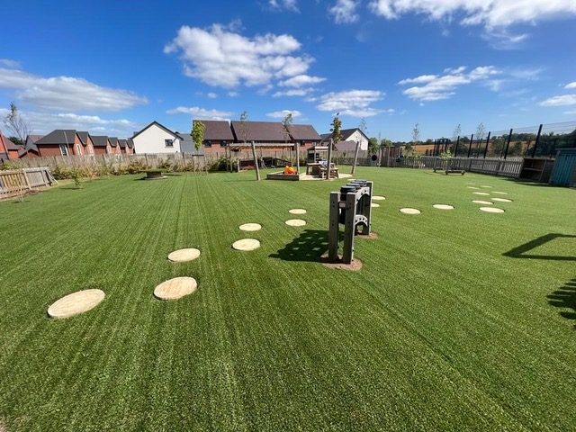 Hybrid Grass installation in large field for Northampton council