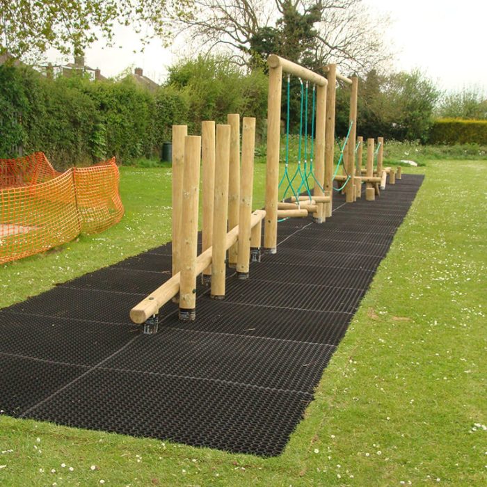 grass matting trim trail