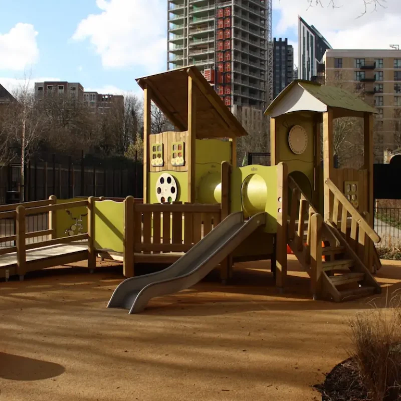 Corkeen surface in London public park