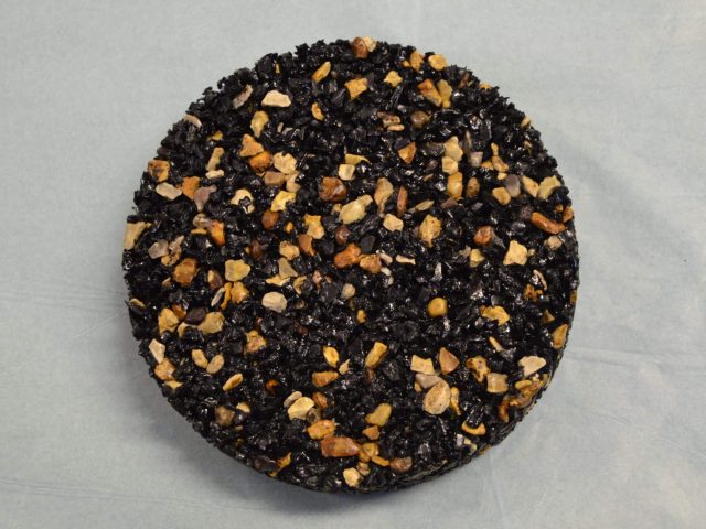 SmartPave Black and orange aggregate sample