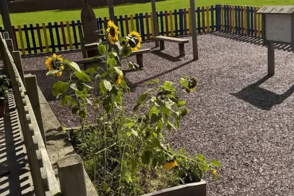 Red Rubber Mulch Playground using JungleMulch