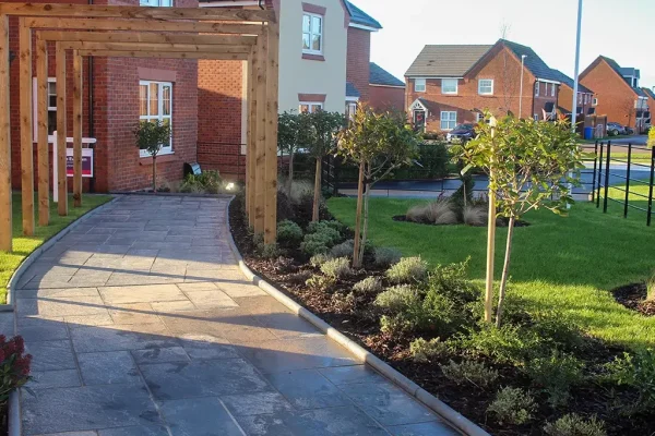Front pathway to house in Eaves Green, developed by PlaySmart