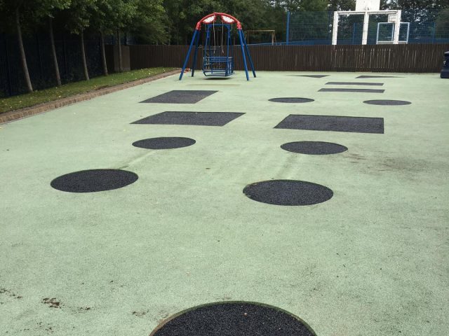 Step 3 - Solid black Wet Pour Repairs