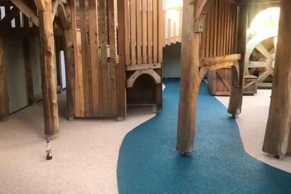 Indoor Wet Pour installation at Umberslade Farm Park
