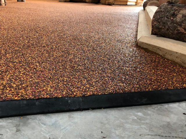 Indoor Wet Pour installation at Umberslade Farm Park