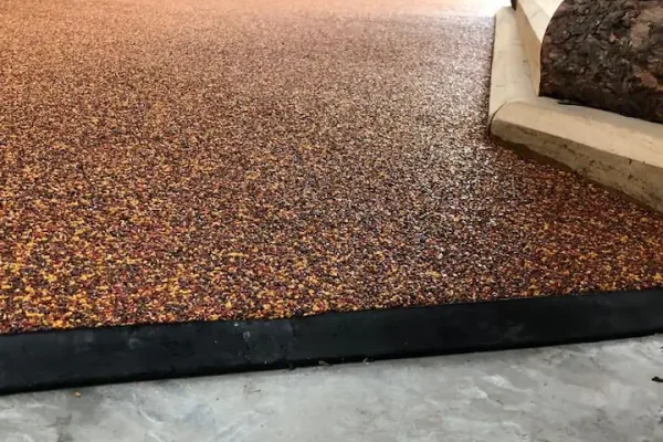 Indoor Wet Pour ramp installation at Umberslade Farm Park