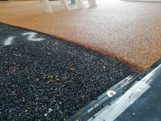 Indoor Wet Pour installation at Umberslade Farm Park