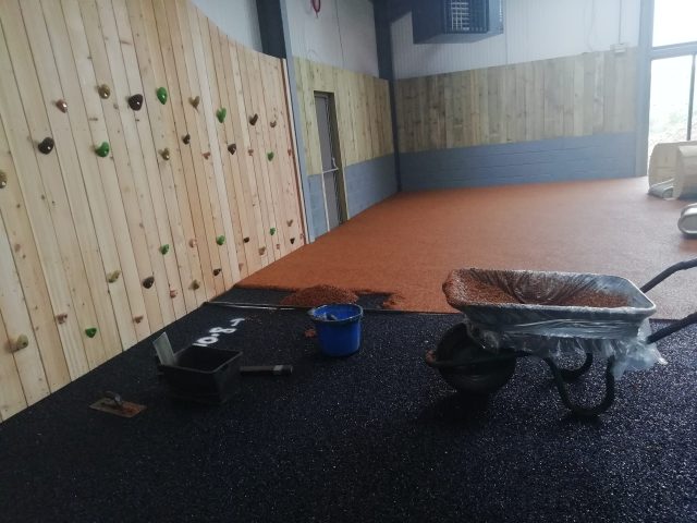 Indoor Wet Pour installation at Umberslade Farm Park