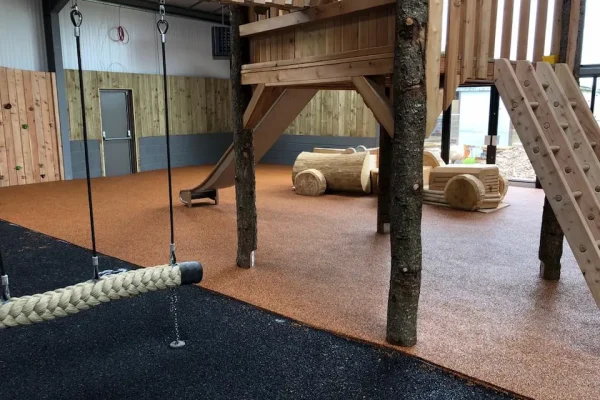 Indoor Wet Pour installation at Umberslade Farm Park