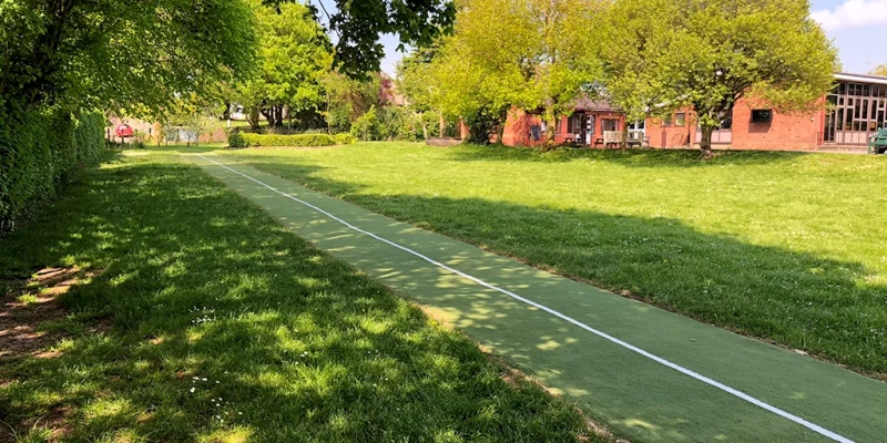 artificial grass running track