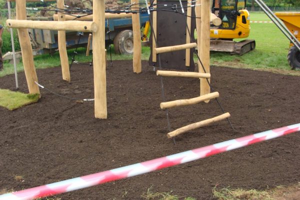 Soil layer installed in SmartPlay installation